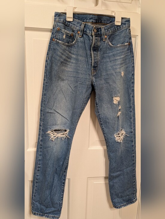 Levi's Denim - Levi's 501 Classic Blue Denim Jeans 27x30